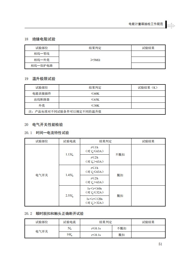电能计量箱抽检工作规范