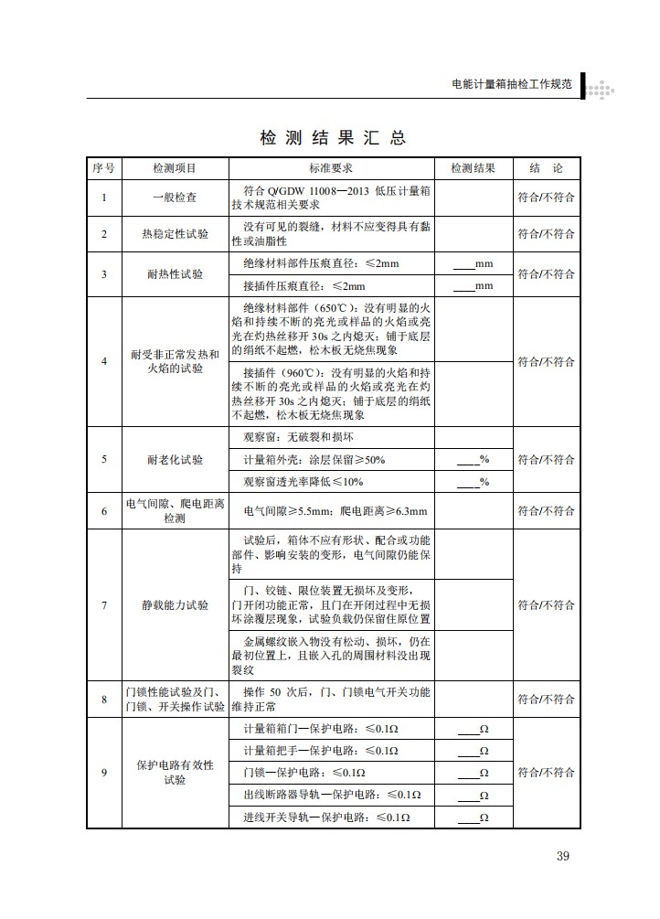 电能计量箱抽检工作规范