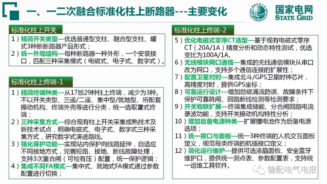 一二次融合标准化配电设备应用宣贯