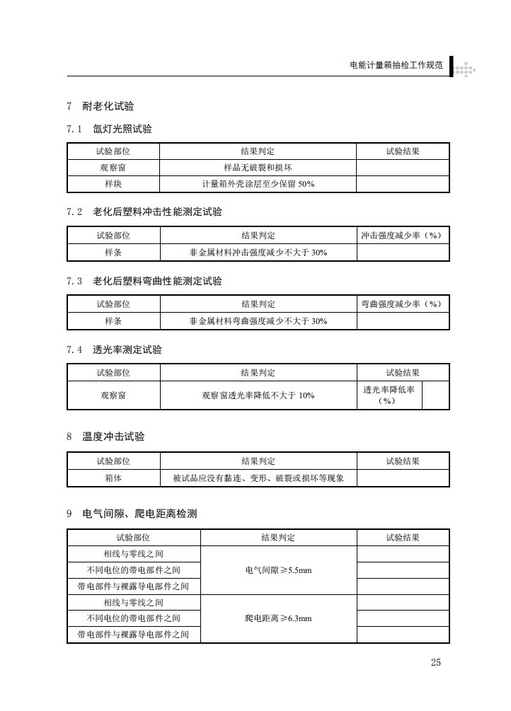 电能计量箱抽检工作规范